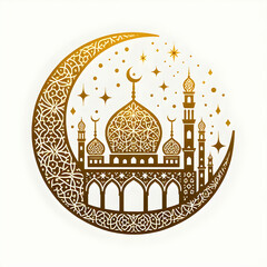 golden dome of the mosque