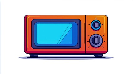 Microwave Dish Oven Safety Icon: Plastic Care for Heat, Safe Use Symbol, Micro Scale White Background