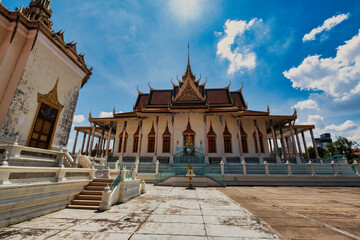 Royal palace in Phnom Penh , Cambodia 
