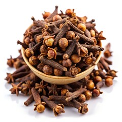 Fototapeta premium Spice cloves isolated on background white