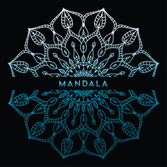 Elegant luxury mandala background featuring intricate floral ornament patterns. A sophisticated golden mandala design, perfect for high-end cards, covers, prints, posters, banners, brochures 