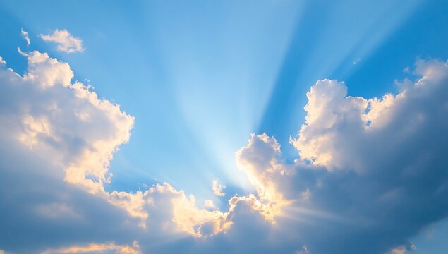 Serene Sunrise Sky Cloudscape Stunning Nature Background