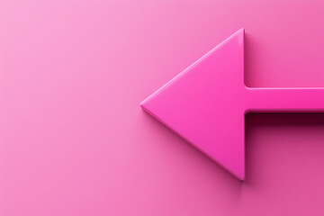 3D arrow isolated on a solid color background