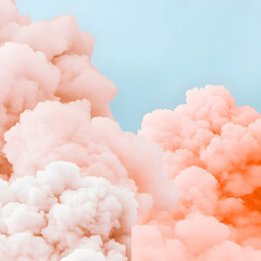 Abstract Pastel Cloud Background Illustration