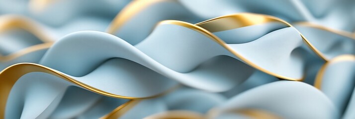 Fototapeta premium Soft Blue Abstract Background Texture Flowing Petals Design