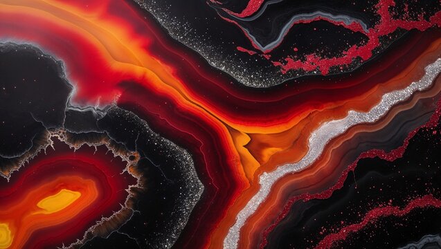 Red and black mramor texture, wallpaper, background
