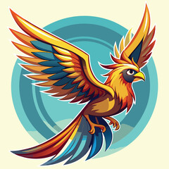 Fototapeta premium bird, eagle, vector, illustration, animal, cartoon, flying, wing, symbol, wings, feather, fly, hawk, design, nature, dove, wildlife, tattoo, beak, wild, head, toucan, black, sign, freedom