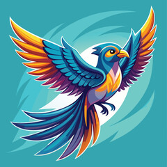 Fototapeta premium bird, eagle, vector, illustration, animal, cartoon, flying, wing, symbol, wings, feather, fly, hawk, design, nature, dove, wildlife, tattoo, beak, wild, head, toucan, black, sign, freedom