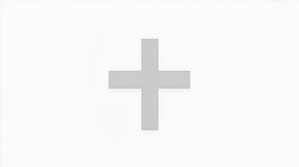 Obraz premium Grey Cross Abstract Illustration