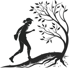 silhouette icon on white background