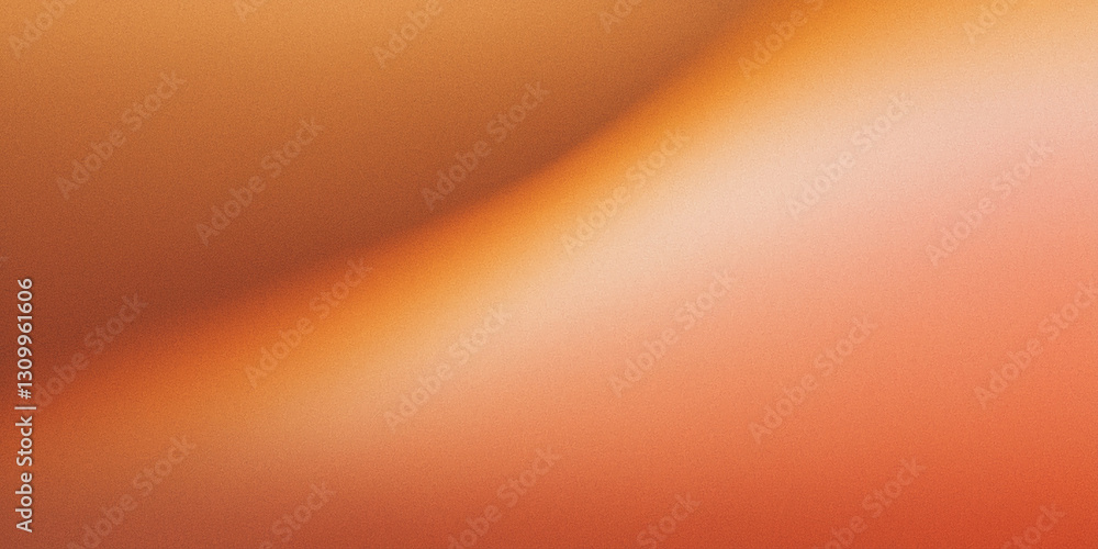 Poster Gradient background in orange and peach tones, showing a smooth texture transition. Represents warmth, serenity, and minimalist design, ideal for branding or web design