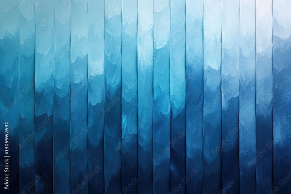 Poster Abstract blue textured background with vertical brush strokes creating a gradient effect.