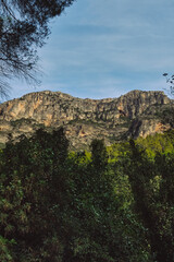 Mountain landscape in Europe view from the top