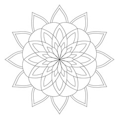 An Ethnic Oriental Decorative Design for Tattoos and Ornaments