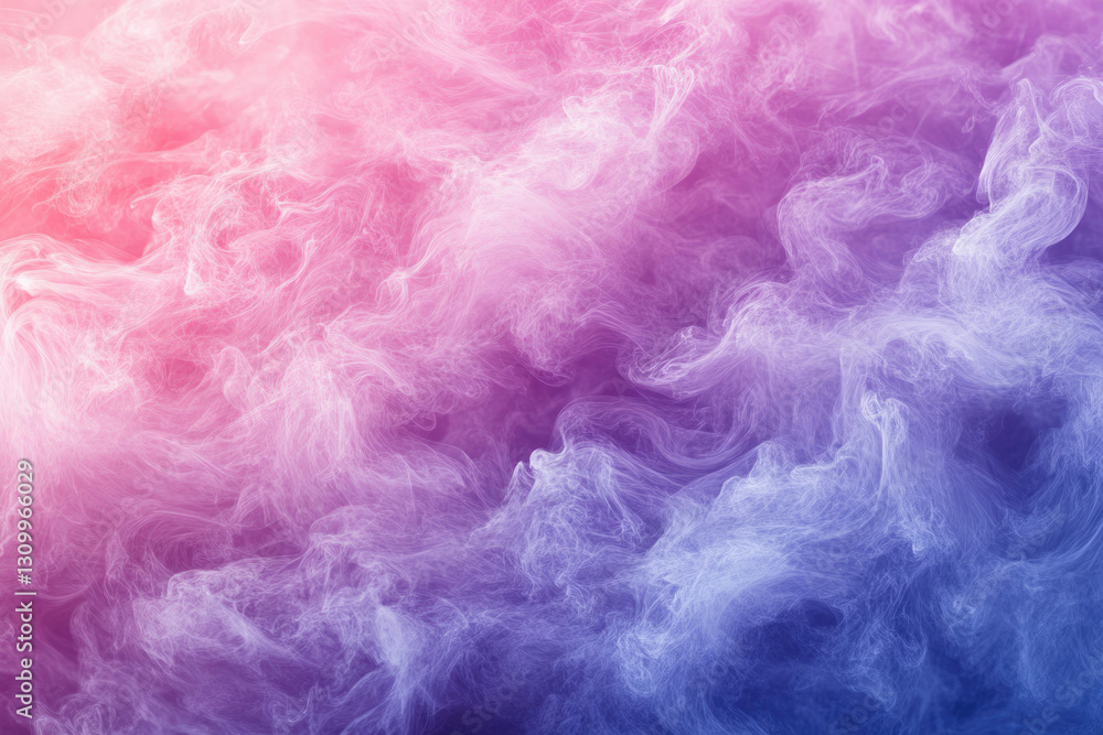 Aufkleber abstract background of swirling pink and purple smoke, creating a dreamy and ethereal effect.