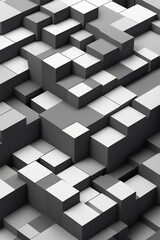 Randomized Square Pattern | Mosaic Tile Canvas in the Bathroom | Black White gray | Flor Wall Club Gilaf design | Abstract Image Background