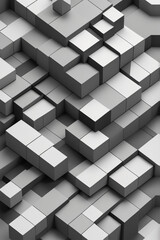 Randomized Square Pattern | Mosaic Tile Canvas in the Bathroom | Black White gray | Flor Wall Club Gilaf design | Abstract Image Background