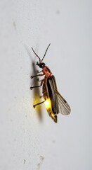Bioluminescent Firefly Glowing Softly