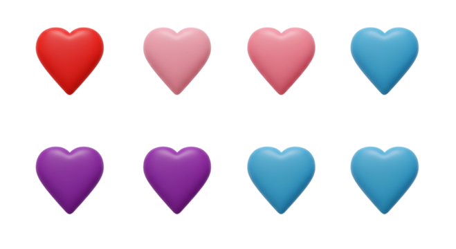 Colorful Hearts Background: Royalty-Free Valentine's Day Stock Image