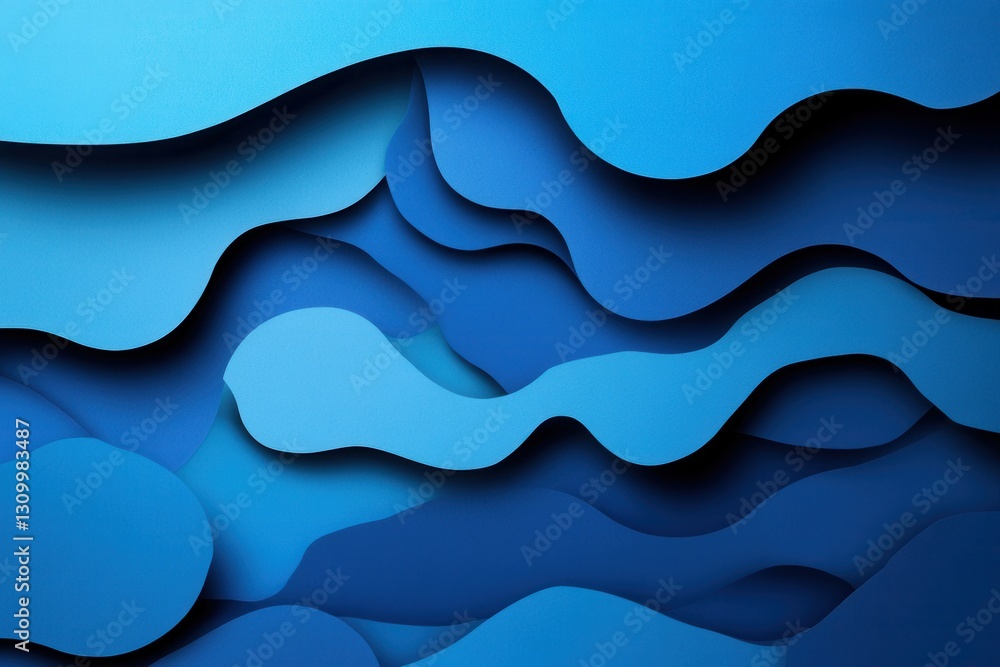 Aufkleber Modern paper art background showcasing abstract cut outs transforming into pixelated shapes, illustrating digital democracy evolution Generative AI