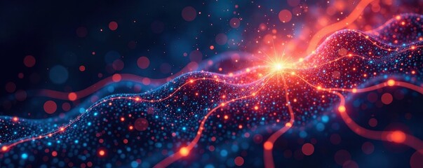 Fototapeta premium Abstract design with energy symbols and technical elements, power, minimal