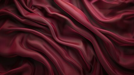 Obraz premium Smooth Maroon Satin Cloth for Stylish Projects