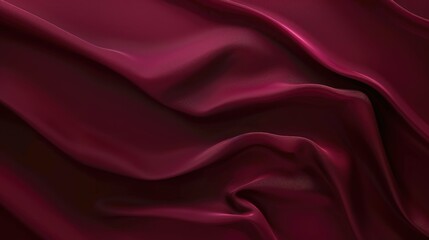 Obraz premium Deep Maroon Silk Cloth Background for Fashion