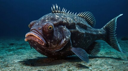 Obraz premium Deep sea fish, Anglerfish female