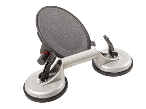 suction cup. studio lighting. for glass handling, in window and tile manufacturing, close-up.