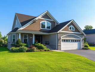 Suburban Home with Lawn