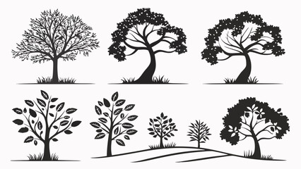 Set Variations of Vector  Trees Icon