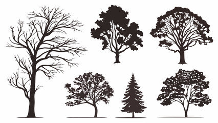 Set Variations of Vector  Trees Icon