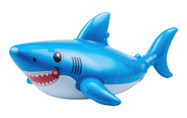 Blue Shark 3d Inflatable Illustration Balloons Summer Accessory Animal.