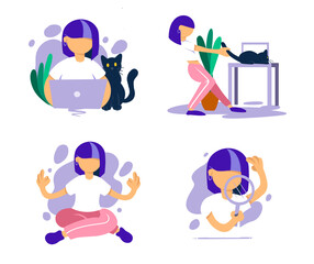 Simple ilustration cat