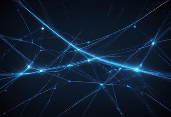 Blue background with lines and dots