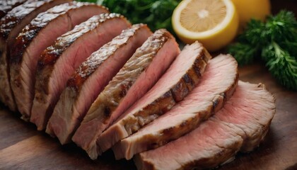 Juicy Grilled Beef Steak with Herbs and Seasoning, Sizzling Meat Dish for BBQ and Dinner Parties, High-Quality Food Photography