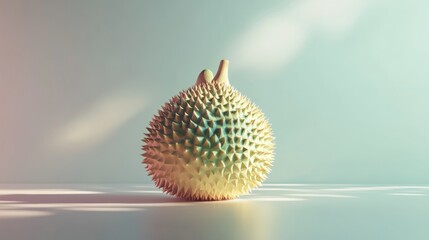 3D Rendered Durian Fruit