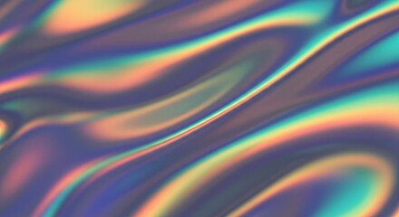 Fototapeta premium The Pixelated Prism: Exploring the Textured Grid of a Holographic Surface Through a Kaleidoscope of Reflected Light.