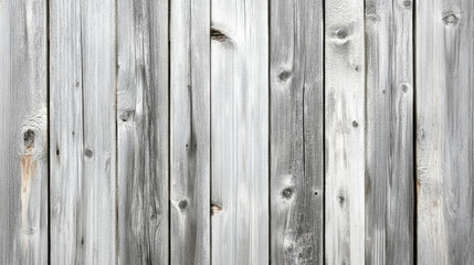 Naklejka premium Weathered grey wooden planks with knots and streaked texture