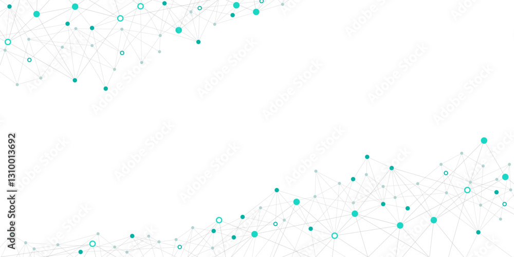 Wall mural digital tech artificial intelligence communication background