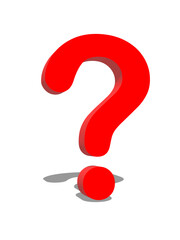 red question mark