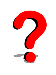 red question mark