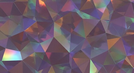 Obraz premium Crystalline Reflections: Exploring the Interplay of Light and Texture on a Holographic Grid Surface, Revealing a World of Shifting Color.