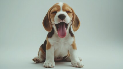 Beagle on White Surface