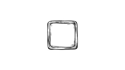 Obraz premium Vintage sketch of a square frame 