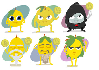 Lemon crypto ilustration