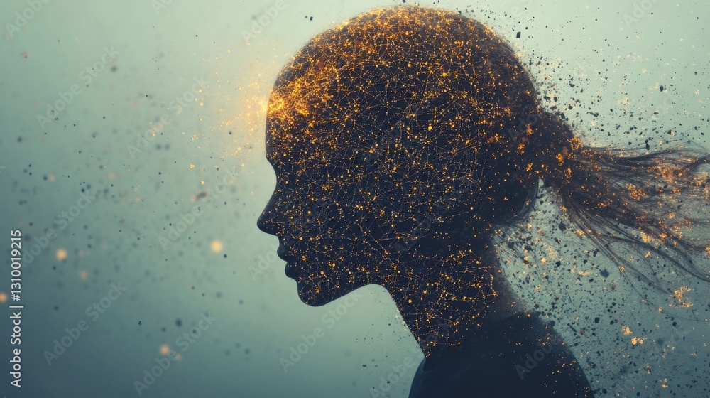 Poster neural constellation: a profile of thought and consciousness in abstract form