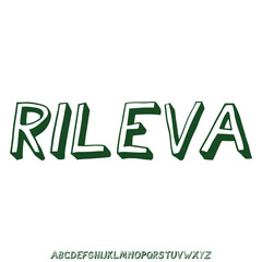 Elegant sharp serif alphabet display font vector with swoosh alternate. Unique font