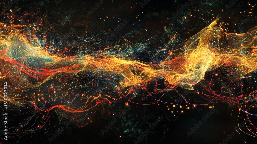 Poster exploring machine learning data visualization digital platforms interactive graphics online environm