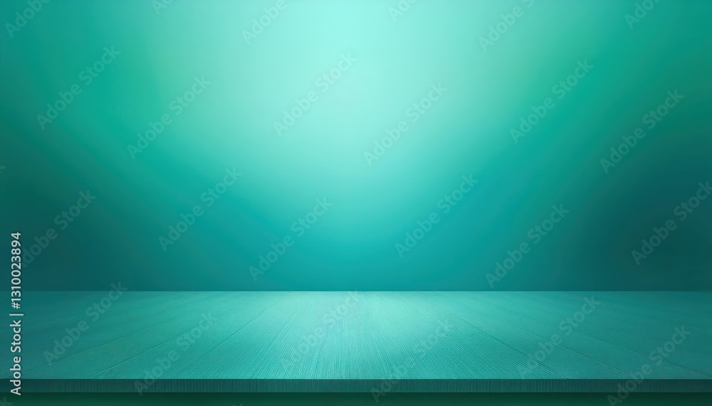 Poster abstract cyan pastel gradient backdrop with studio table display a whimsical blend of vibrant hues a